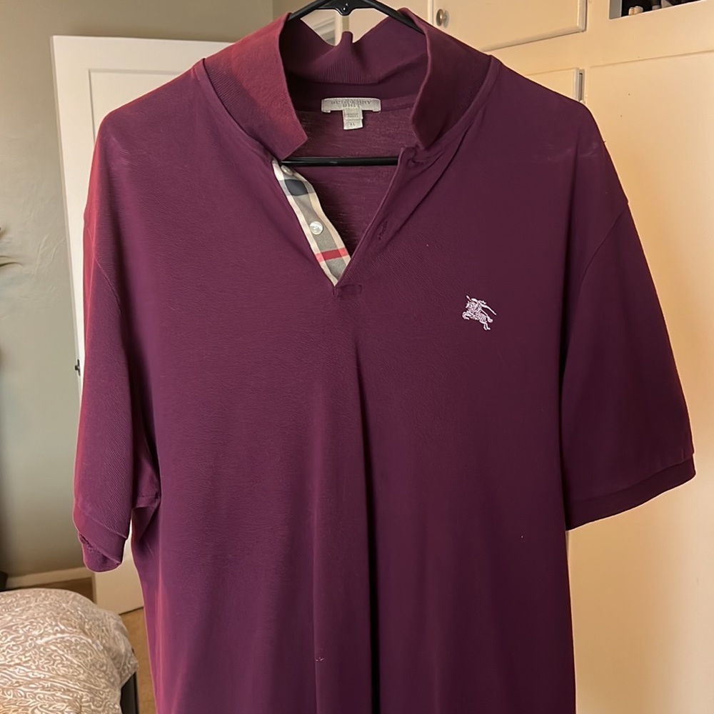 Burberry men’s xl worn polo